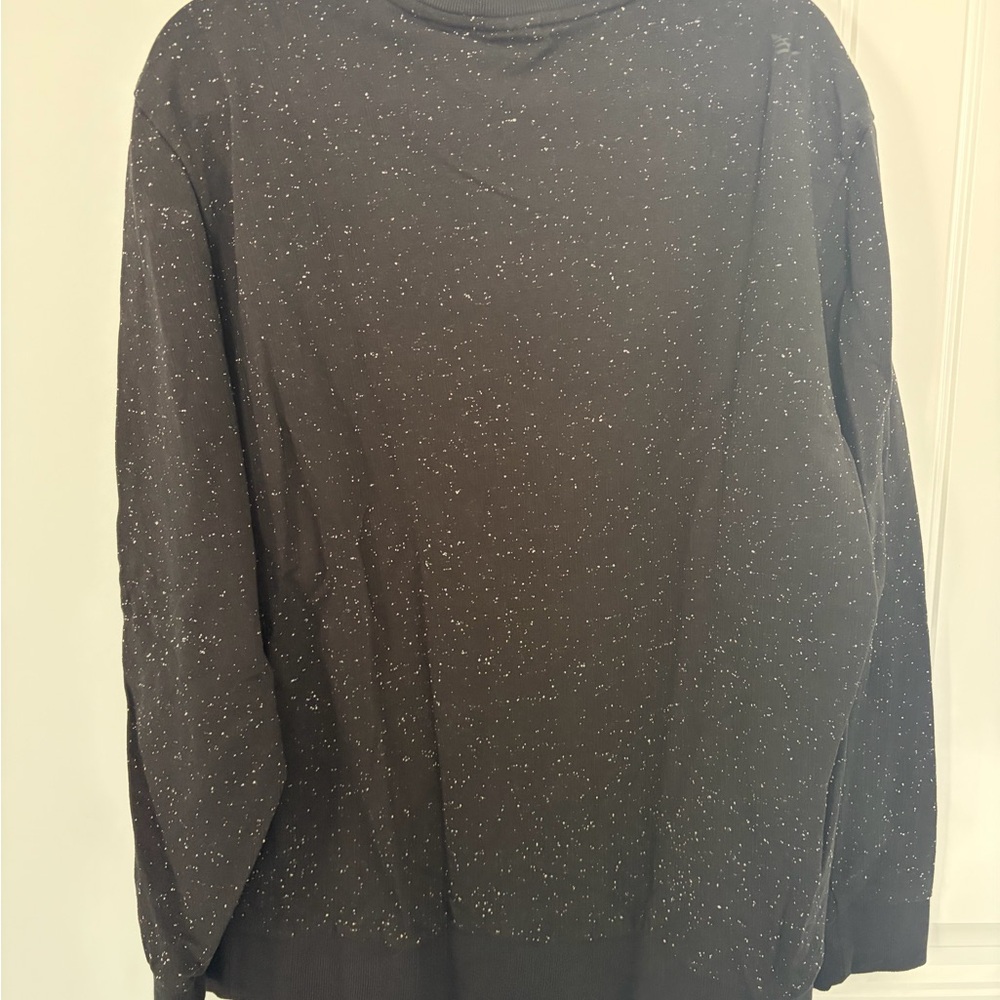 Planes Black Speckled Men's Sweatshirt - Picture 3 of 3